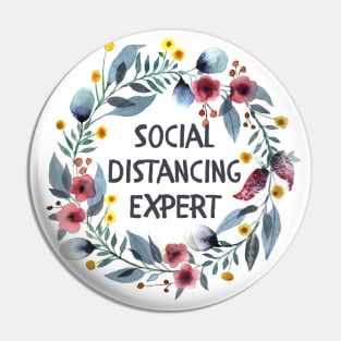 Social Distancing Expert Pin