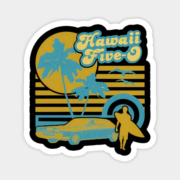 Hawaii Five 0 Classic Tv Series Vintage Magnet by chancgrantc@gmail.com