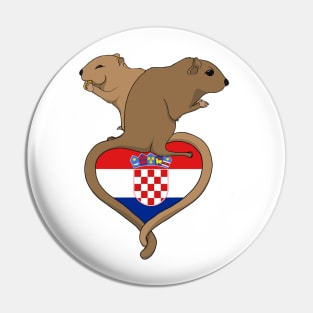 Gerbil Croatia (light) Pin