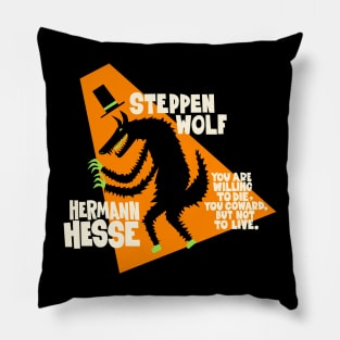 Hermann Hesse - Steppenwolf Illustration Pillow