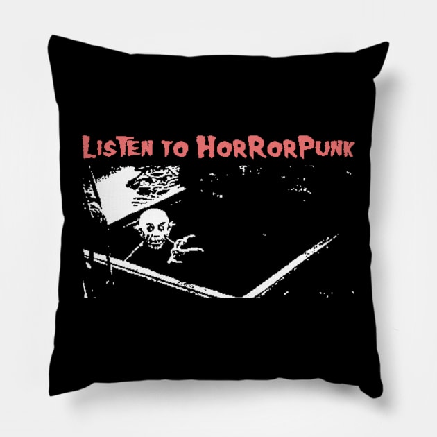 Listen To Horror Punk Pillow by Wave Of Mutilation