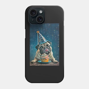 Pug Dog Birthday Card #7 Phone Case