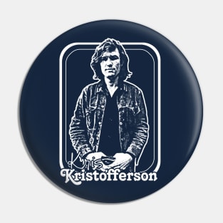 Kris Kristofferson / Original Retro Style Fan Design Pin