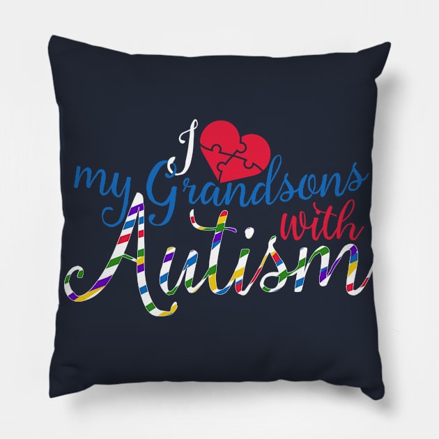 Autism Shirt Grandson Shirt Autism Awareness Shirt Pillow by nhatvv