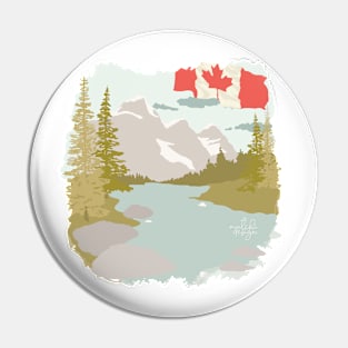 Canada mountains Pin