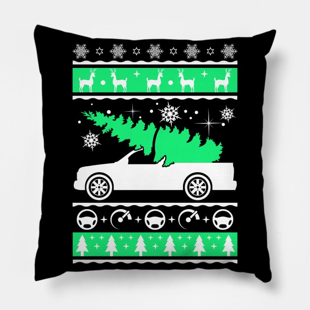 Funny Christmas Tree Carrying Truck Car Pillow by adik