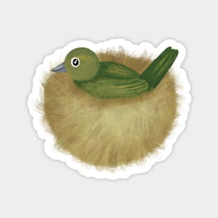 Nesting Painted Bunting Magnet