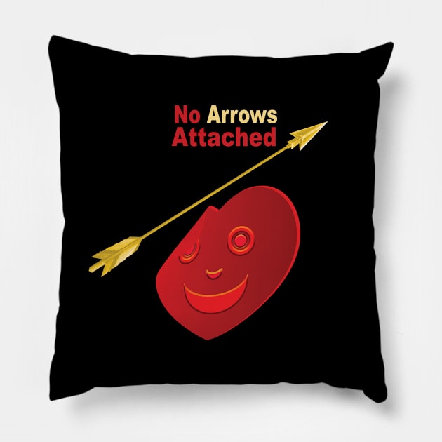 No Arrows Attached Pillow by murshid