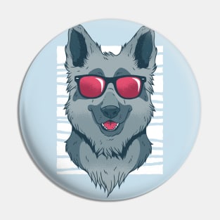 Cool German Shepherd Pin