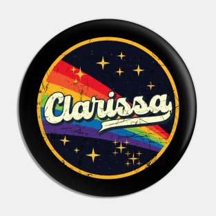 Clarissa // Rainbow In Space Vintage Grunge-Style Pin