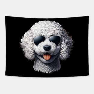 Lagotto Romagnolo Dog Wearing Sunglasses Tapestry