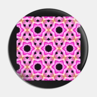 Pink Yellow Dahlia Pattern Pattern Number 4 Pin