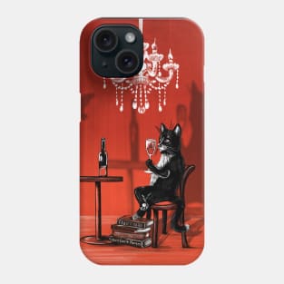 Black cat Phone Case