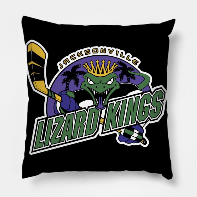 Lizard Kings Hockey Pillow by Mutha_Puckin_Logos