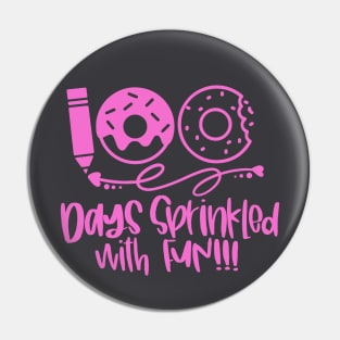 100 Days of School Shirt Pin