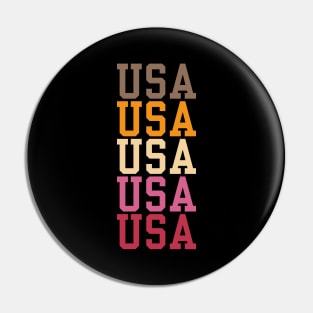 USA SPORT CUTE TRENDY STYLE U.S.A INDEPENDENCE DAY 4TH JULY Pin