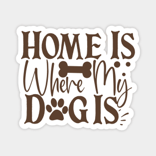 Home is where my dog is Magnet