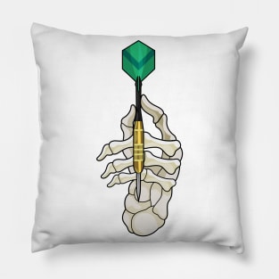 Skeleton Hand at Darts with Dart Pillow