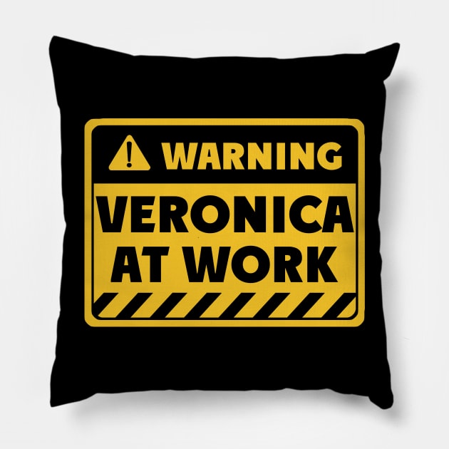 Veronica at work Pillow by EriEri