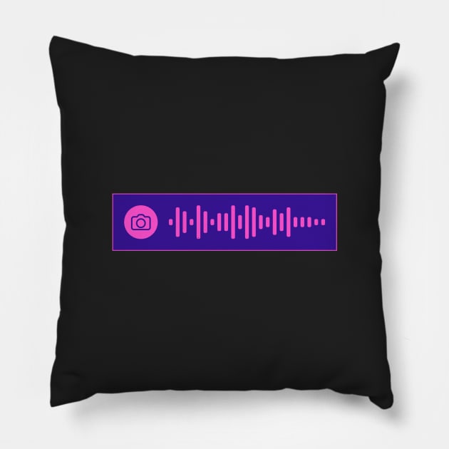 Heat Waves, Glass Animals, Music Playing, Scannable Spotify Code Pillow by SongifyIt