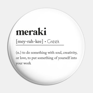 Meraki Definition Pin