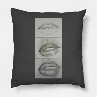 Lips I, II and III Pillow