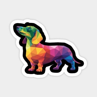Dachshund Gay Pride LGBT Rainbow Flag Dog Lovers LGBTQ Magnet
