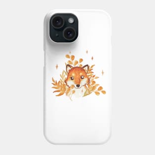 Orange fox Phone Case