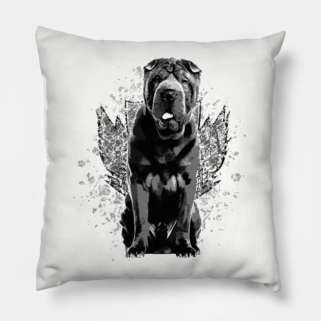 Shar-Pei Pillow by Nartissima