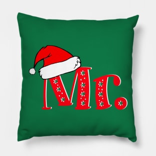 Christmas Couple "Mr" Claus Pillow