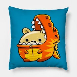 Cute Hamster Dinosaur Costume Pillow