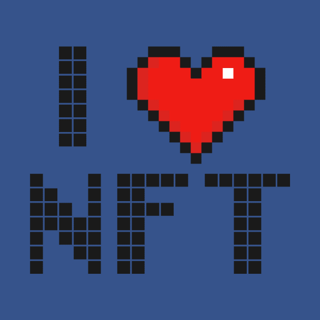 I heart NFT, I love NFT Digital NFT by info@dopositive.co.uk