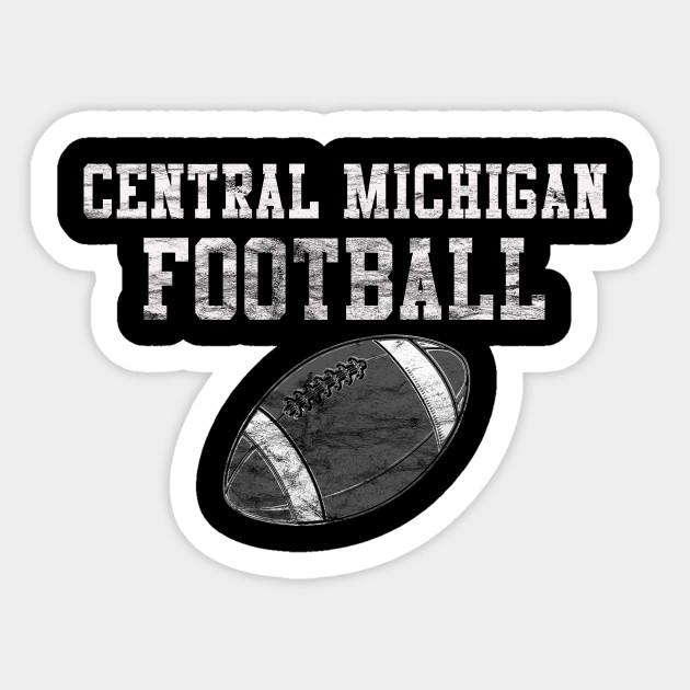 Vintage Central Michigan Football Central Michigan Football Sticker Teepublic