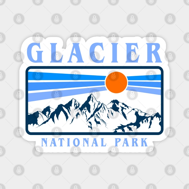 glacier national park Magnet by hardy 