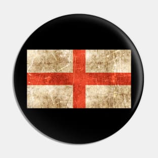 Vintage Aged and Scratched English Flag Pin