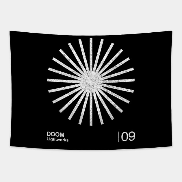 DOOM / Minimalist Graphic Design Fan Artwork Tribute Tapestry by saudade