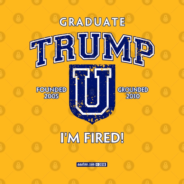 TRUMP UNIVERSITY GRADUATE - I'M FIRED! Founded in 2010, Grounded in 2015 (by the State of New York), the Curriculum Won't Get You Hired but It May Get You Fired. Beware! by MannArtt