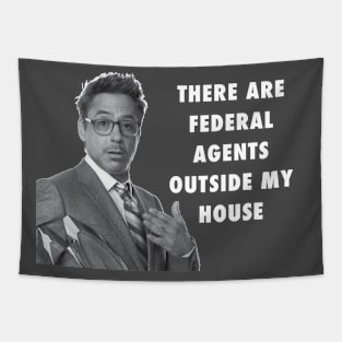 Federal Agents (white) Tapestry