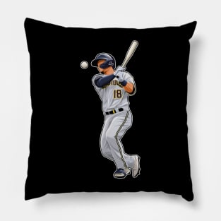 Keston Hiura Bats Pillow