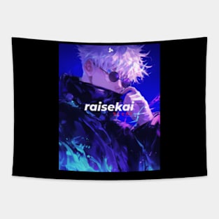 White haired sorcerer with glasses Tapestry