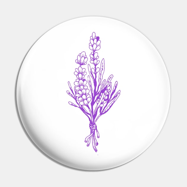 Lavender Branches Pin by therinanana