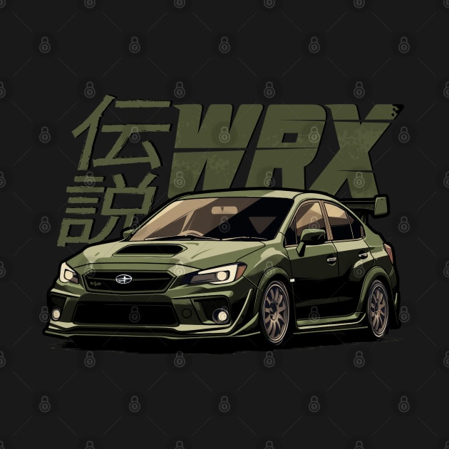 Urban Green rare WRX Sti Subie by Dailygrind