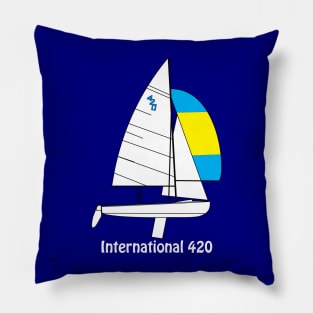 International 420 Sailboat Pillow