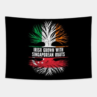 Irish Grown With Singaporean Roots Ireland Flag Tapestry