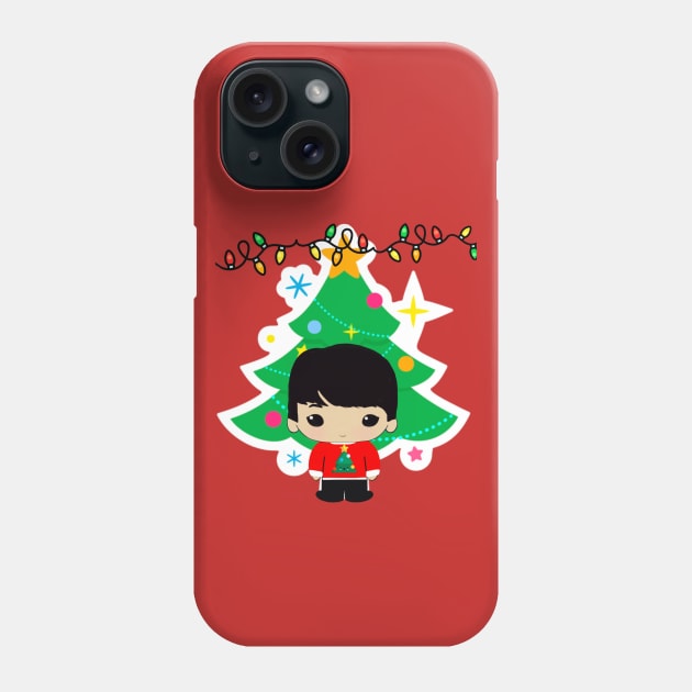 Cute chibi Yuki Christmas version Phone Case by cutedrivers