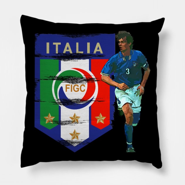 paolo maldini Pillow by jeannete