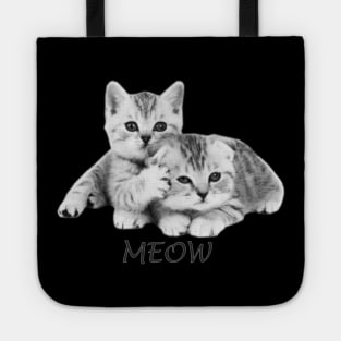 Cute Meows Line art Tote