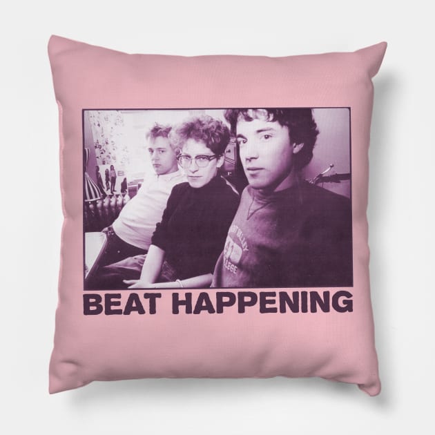 Beat Happening Pillow by RisingAboveBedlam