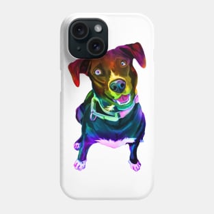 Psychedelic Colorful Canine Labrador Mix Phone Case