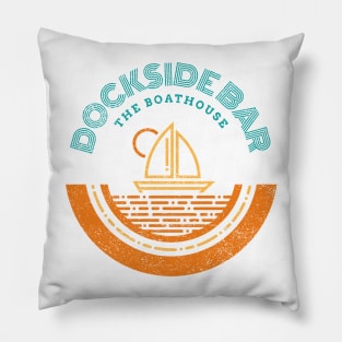 The Dockside Bar at the Boathouse Orlando Florida Pillow